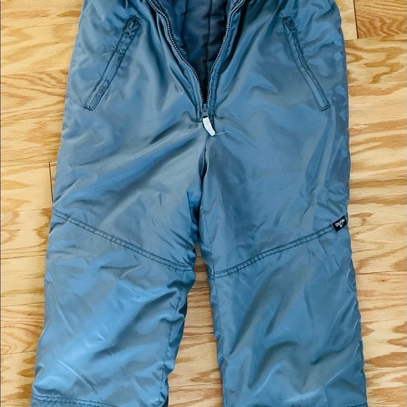 OshKosh Unisex Grey Bib Snowsuit - Picture 3 of 9